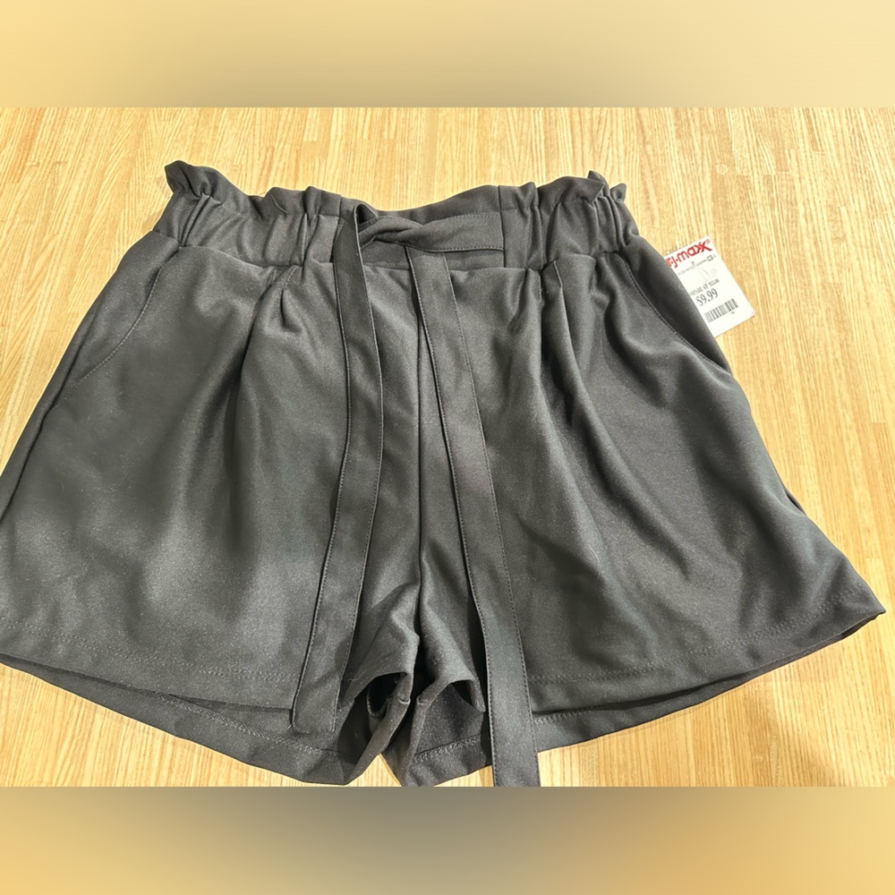 Black Shorts with Belt